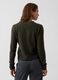 Dark green cotton-blend crew-neck jumper_2