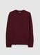 Red pullover with jacquard knit_4