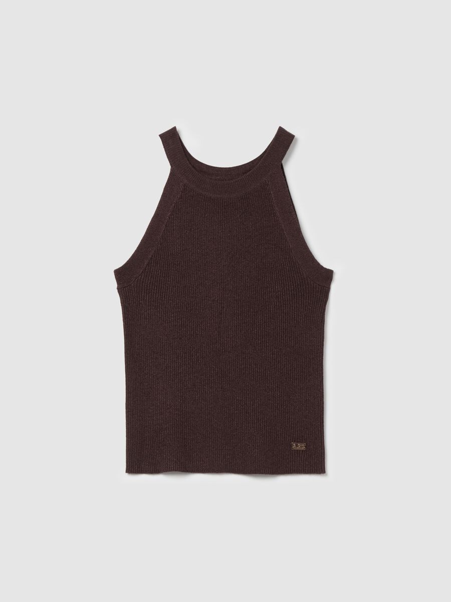 Ribbed tank top with lurex_4
