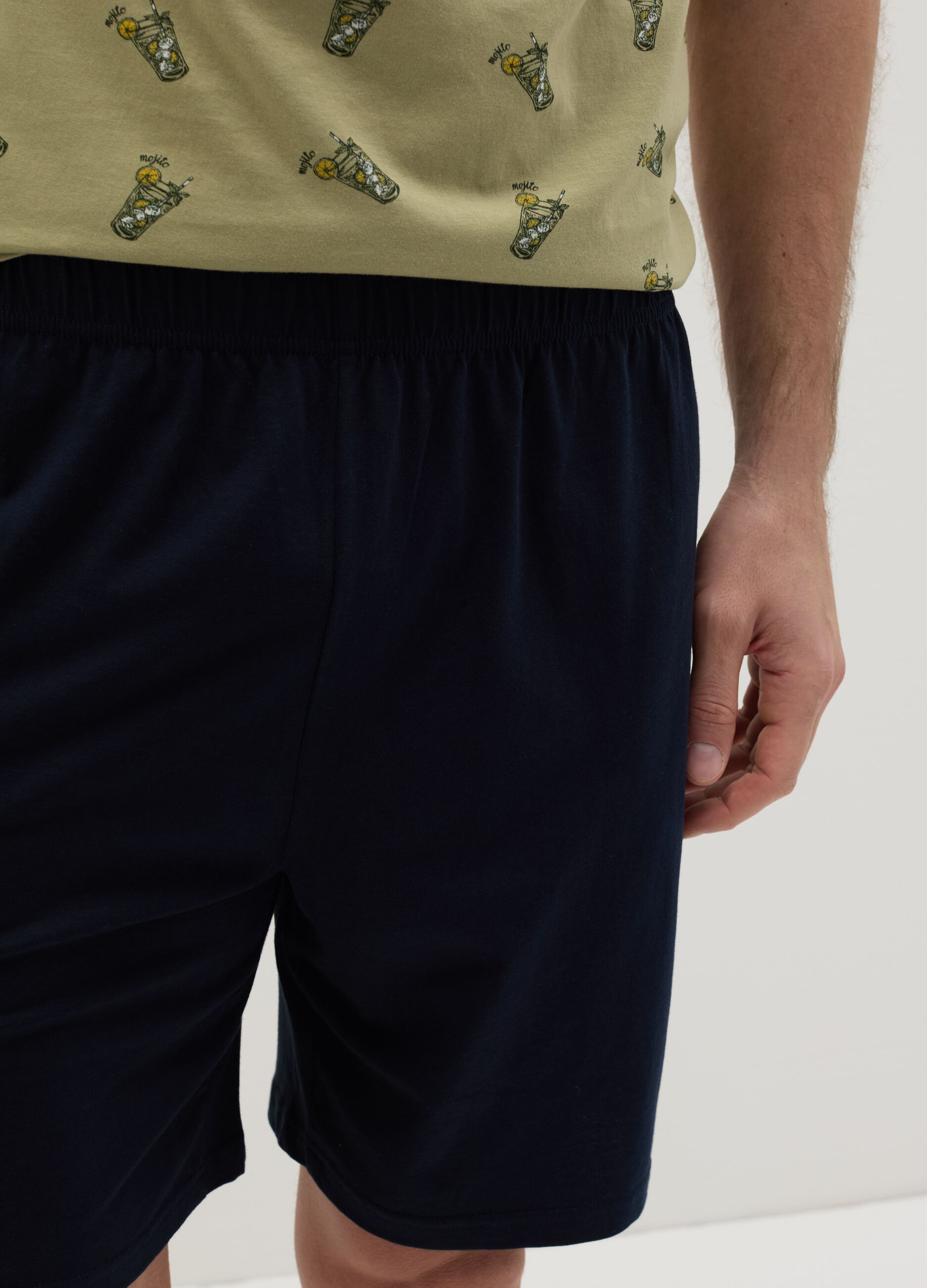 Short cotton pyjamas with print