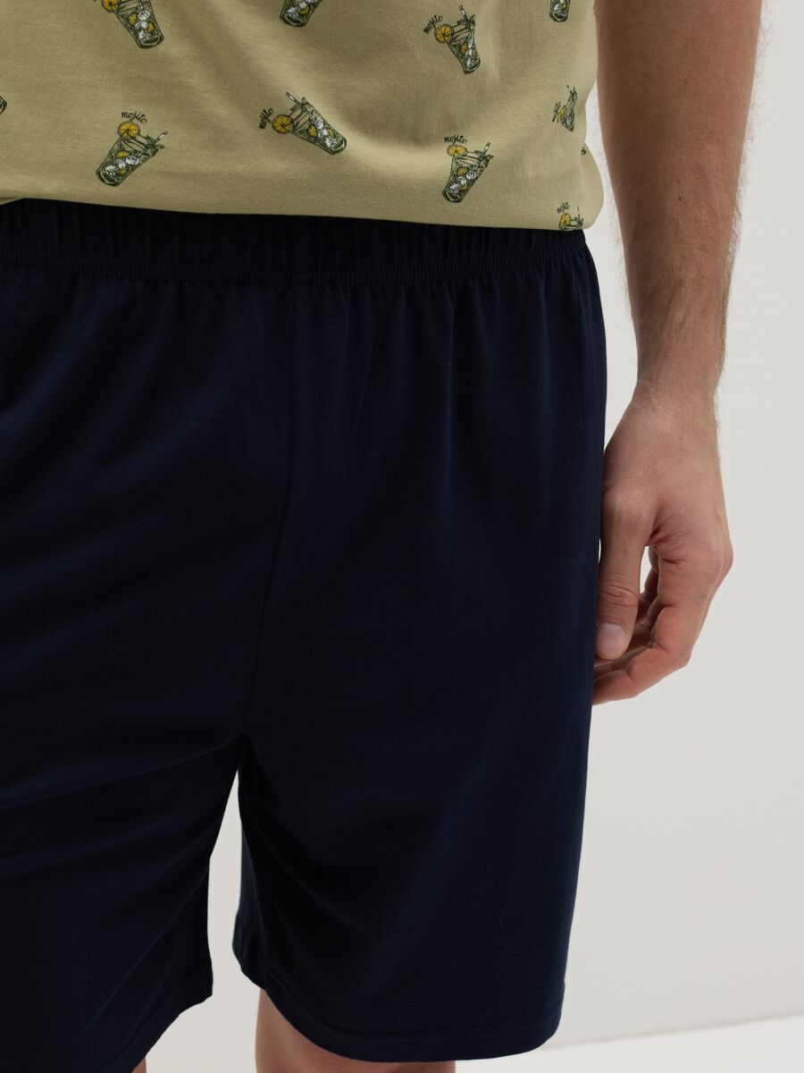 Short cotton pyjamas with print_2