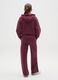 Girls' trousers in pure purple cotton regular fit_1
