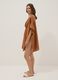 Brown pure linen kaftan_2