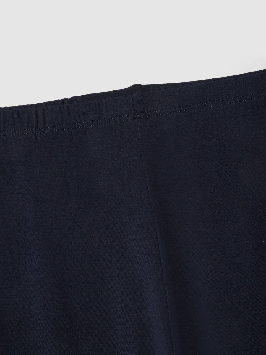 Leggings premaman in viscosa elasticizzata blu skinny fit_5