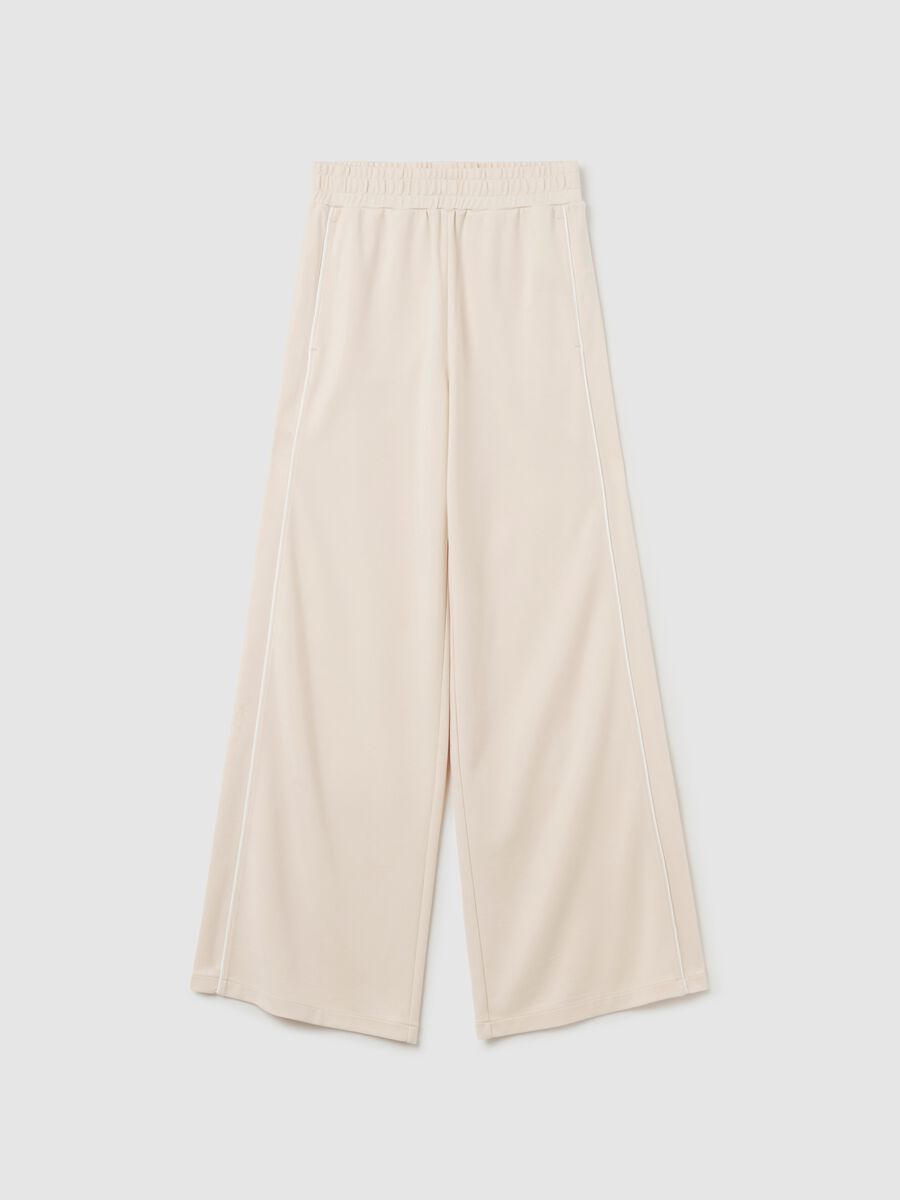 ALTAVIA STUDIO palazzo trousers with contrasting piping_4