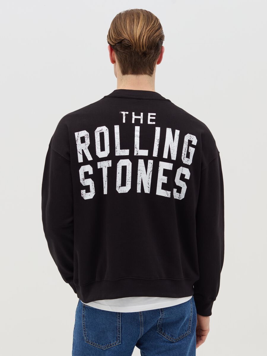 Oversized sweatshirt with The Rolling Stones print_3