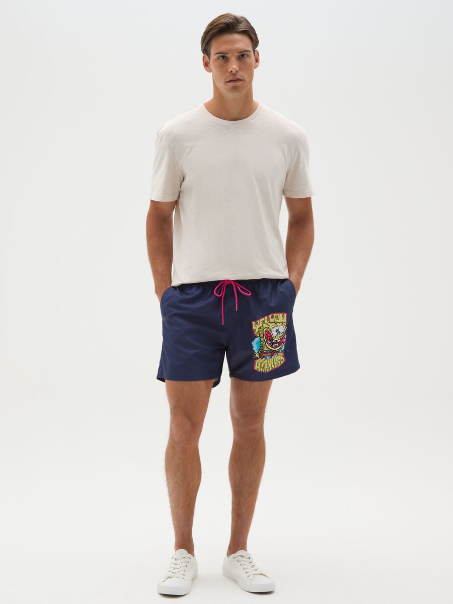 Blue Children's Swimwear with SpongeBob_0