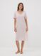 Pink pure viscose V-neck nightdress_0