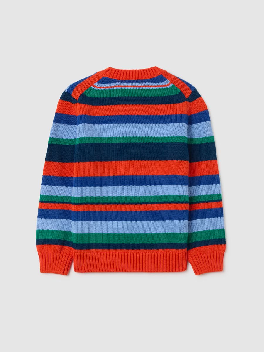 Boys' Pure Cotton Multicolour Regular Fit Jumper_4
