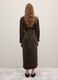 Green long dress with belt and buttons_2