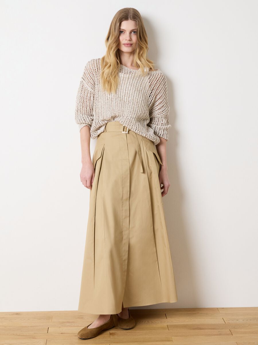 Openwork top with boat neck_1