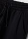 Black pure cotton cargo jogger trousers with appliqu&eacute; for boys_3