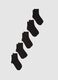 Multipack set of black cotton blend stretch socks_0