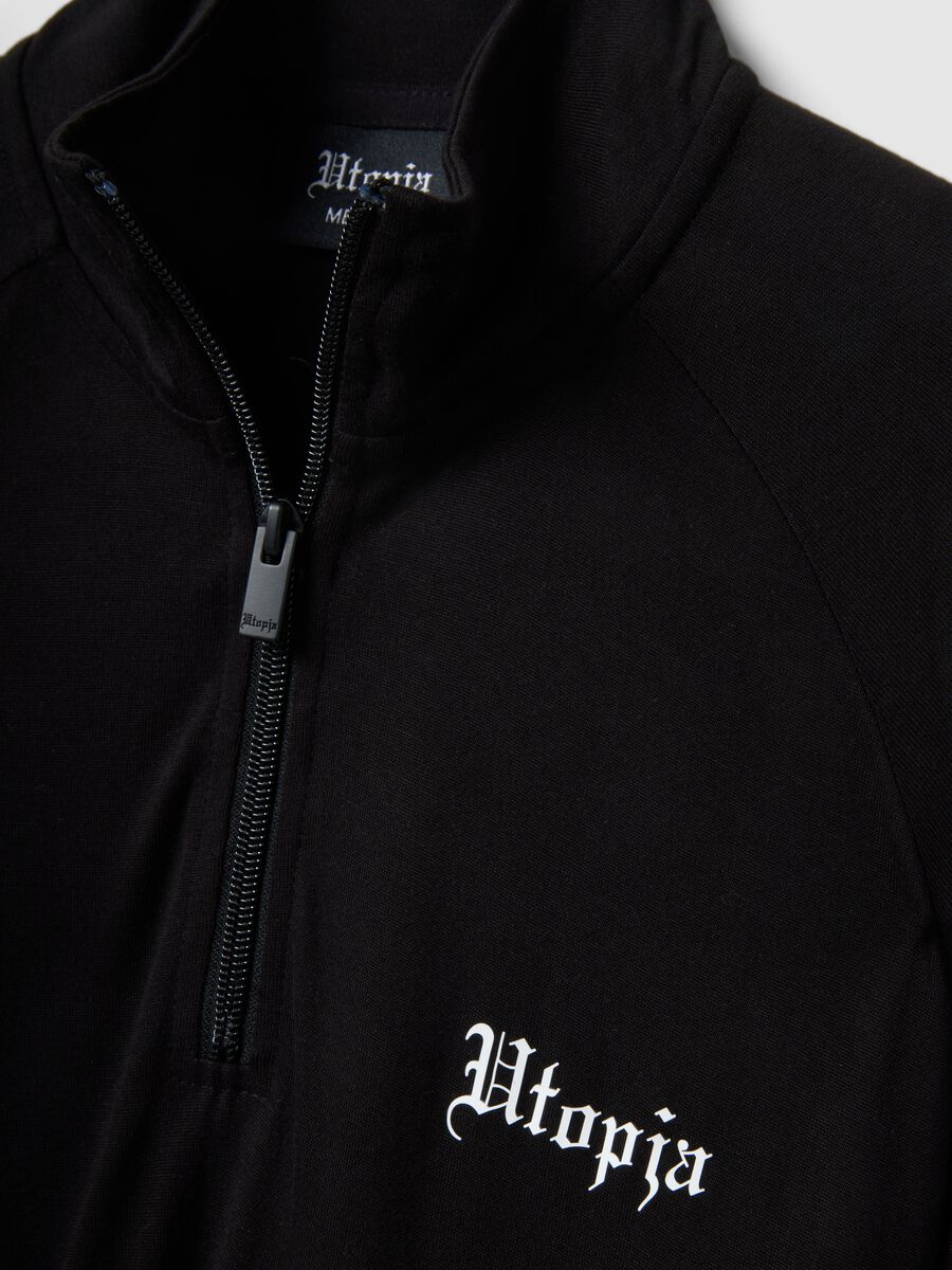Half-Zip Light Sweater Black_1