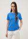Blue short-sleeve organic cotton T-shirt_0