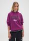 Purple regular fit cotton blend sweatshirt_1