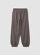 Pantaloni jogger grigi in puro cotone over fit per ragazzo_2