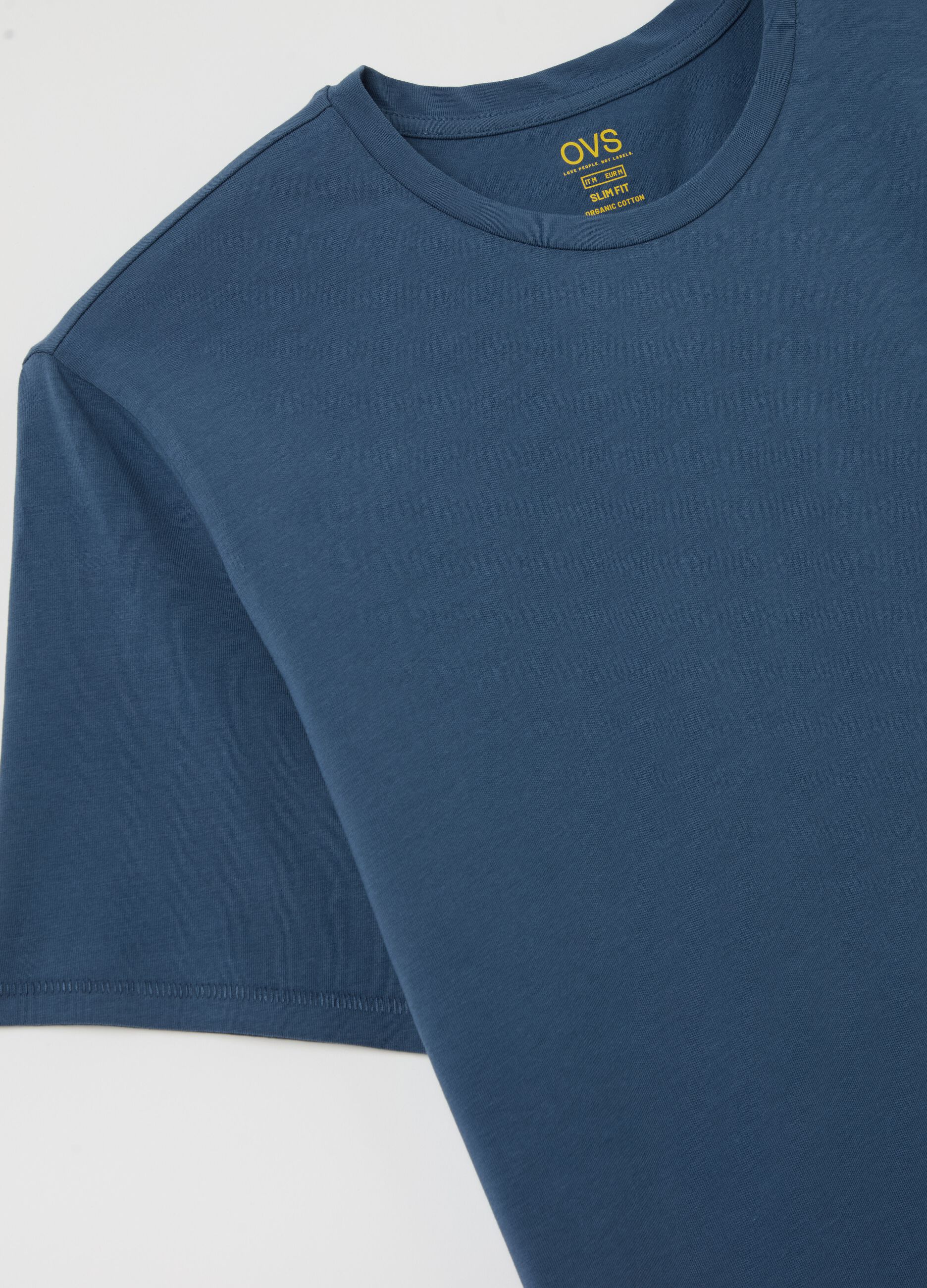 Slim-fit T-shirt in organic cotton