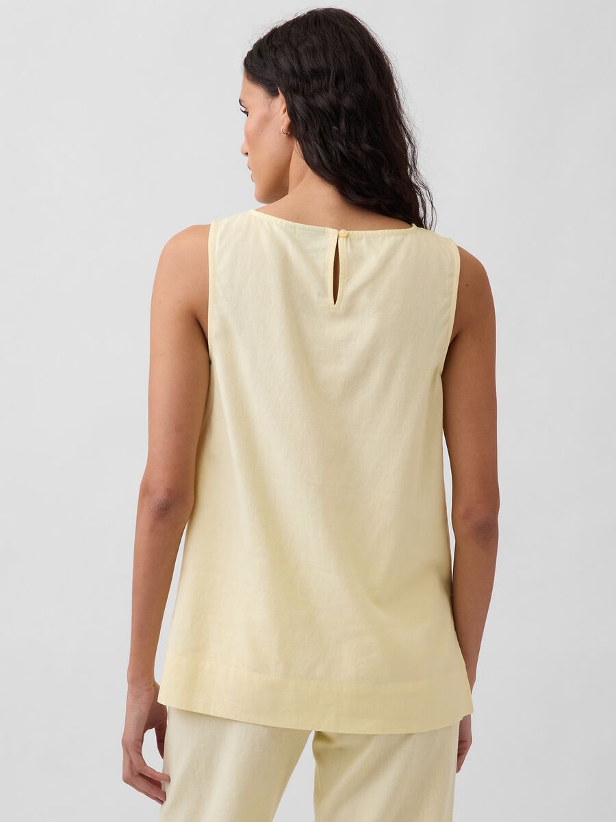 Linen-blend tank top_1
