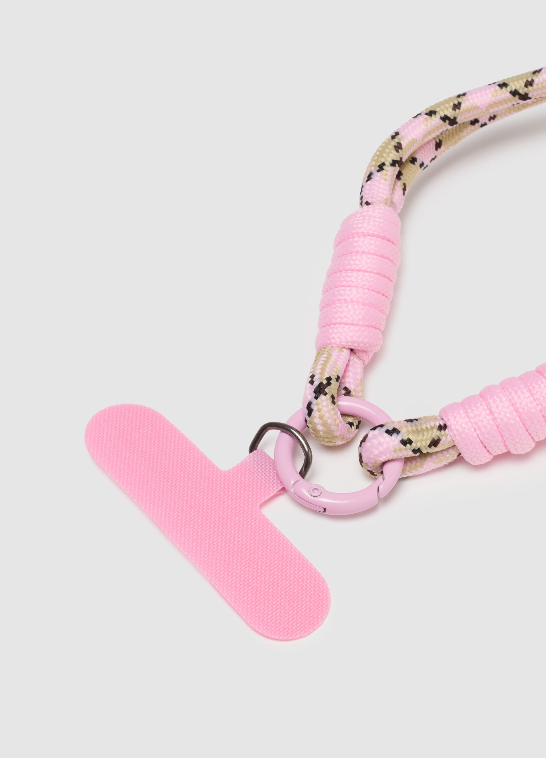 Multicolour Keychain with Metallic Details