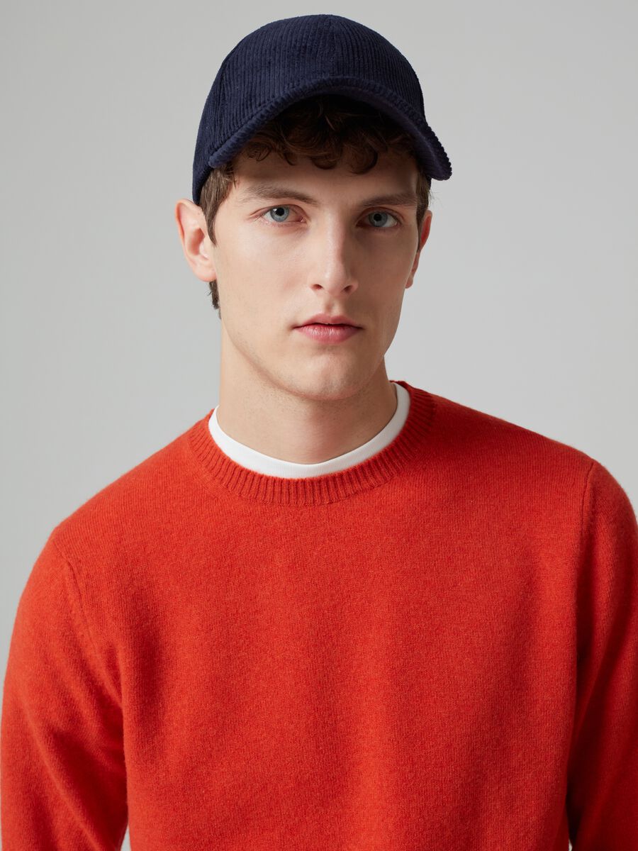 Pullover girocollo in lana lambswool_1