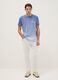 Regular fit blue pure cotton t-shirt with print_1
