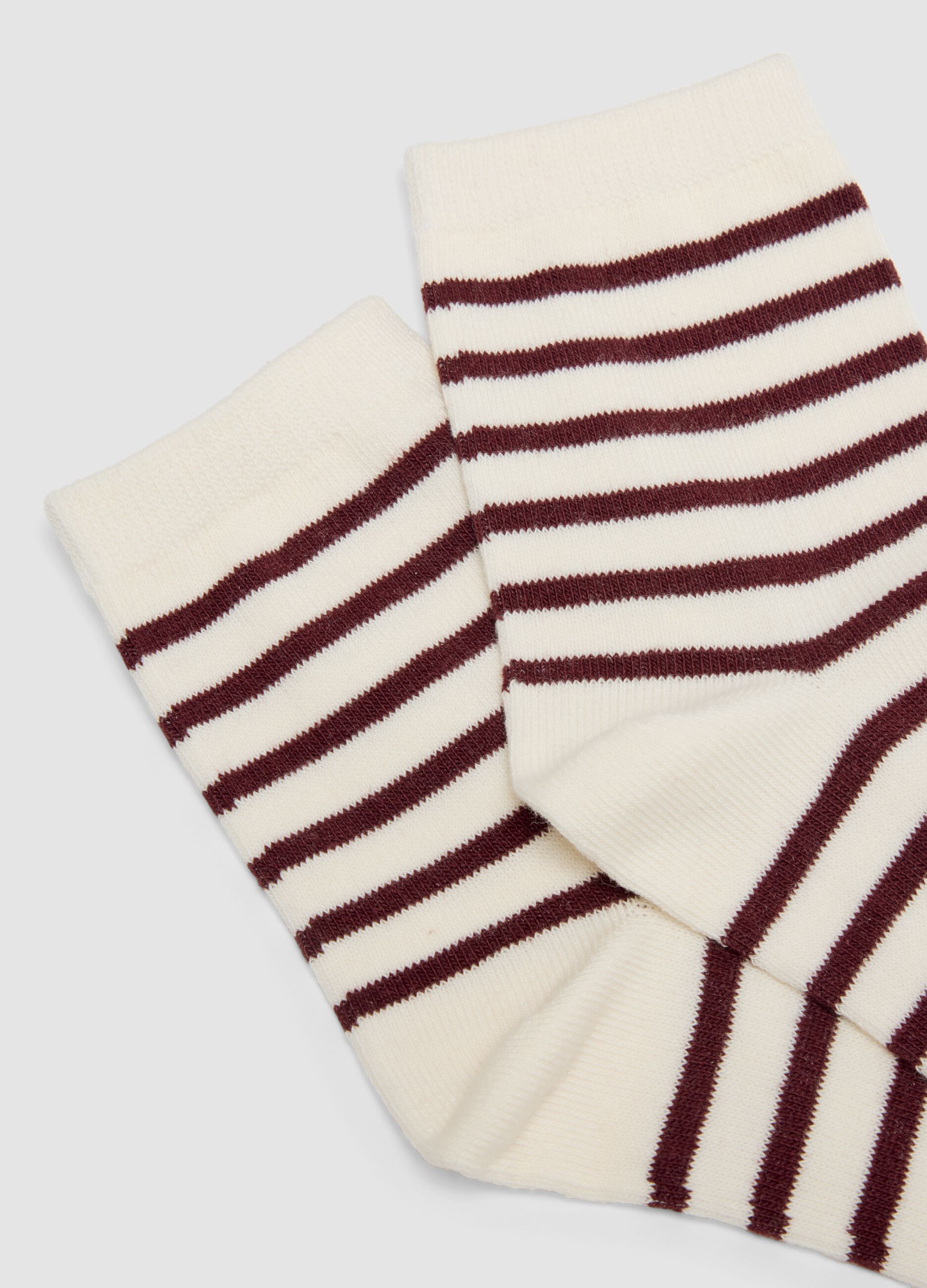 Two-pack of multicolour socks in organic cotton blend