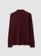 Polo rossa in piquet di puro cotone organico a maniche lunghe regular fit_1