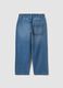 Light Blue Pure Cotton Wide-Leg Jeans for Boys_1