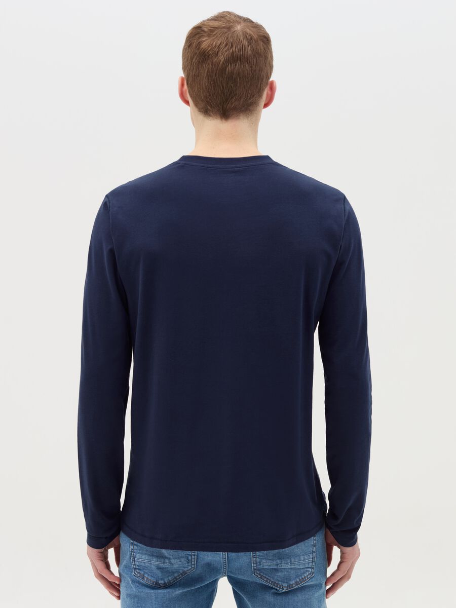 Long-sleeved T-shirt in stretch cotton_3