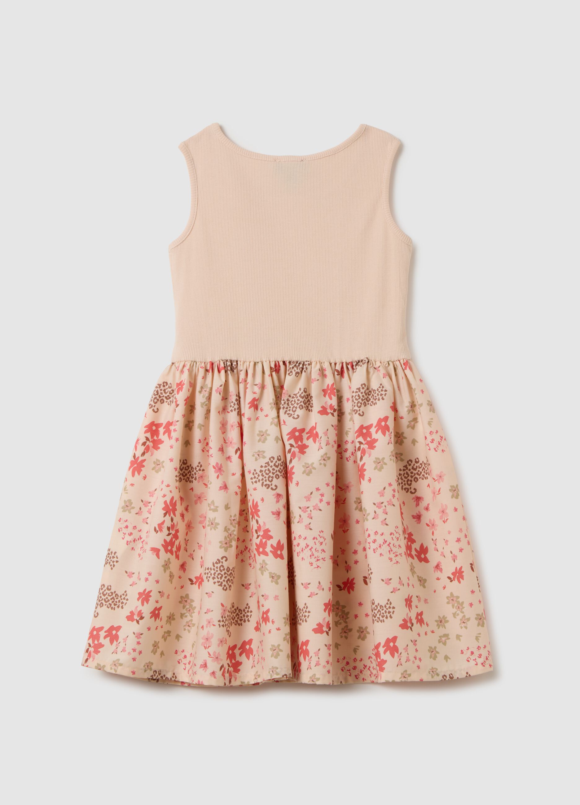 Vestito da bambina in cotone multicolor regular fit