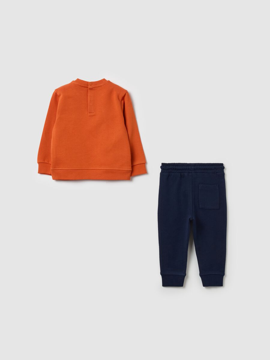 Cotton jogging set with animals print_1