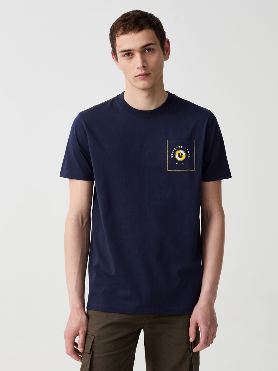 Navigare Sport T-shirt with pocket and print_0