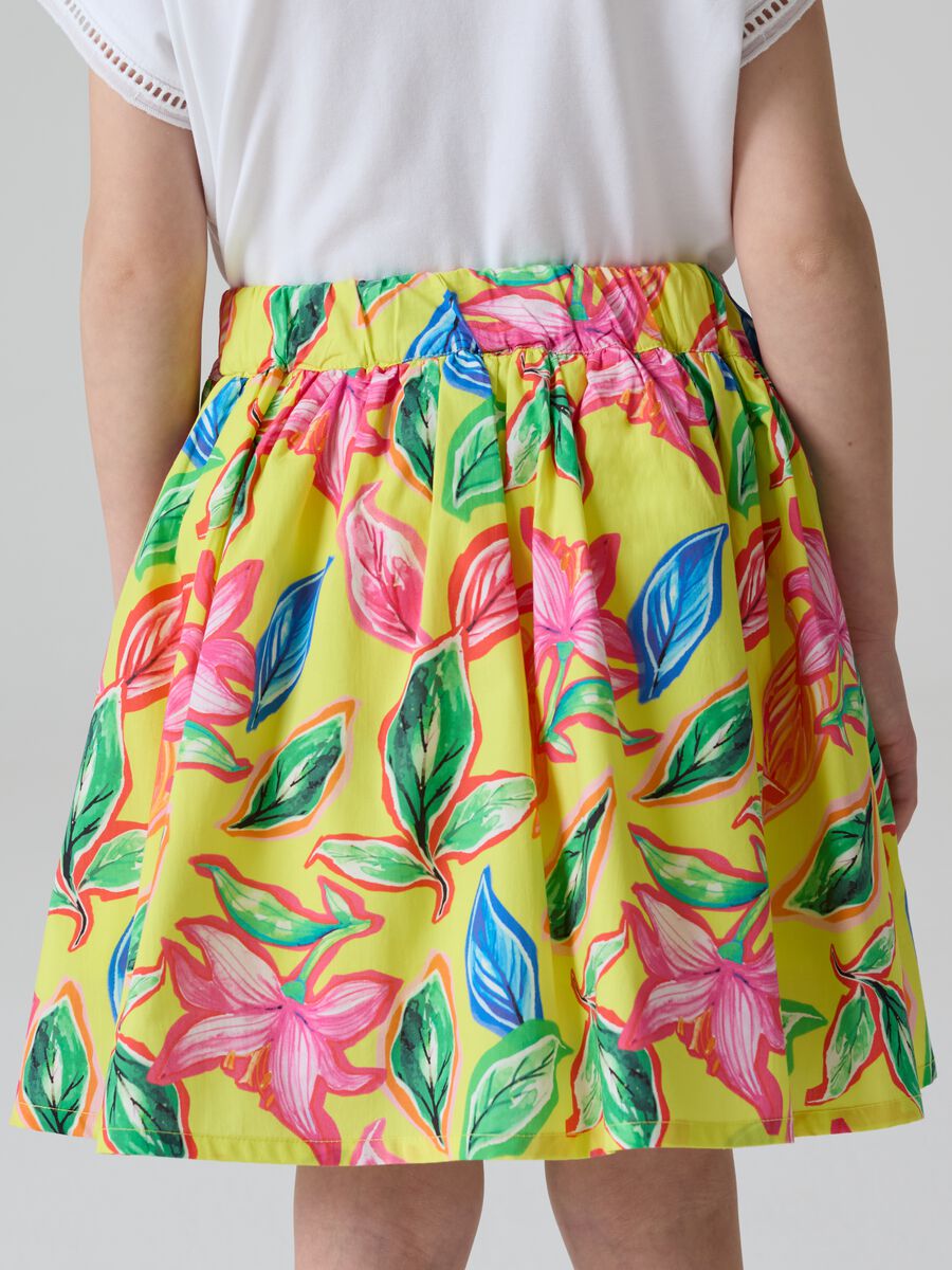Cotton skirt with floral pattern_2