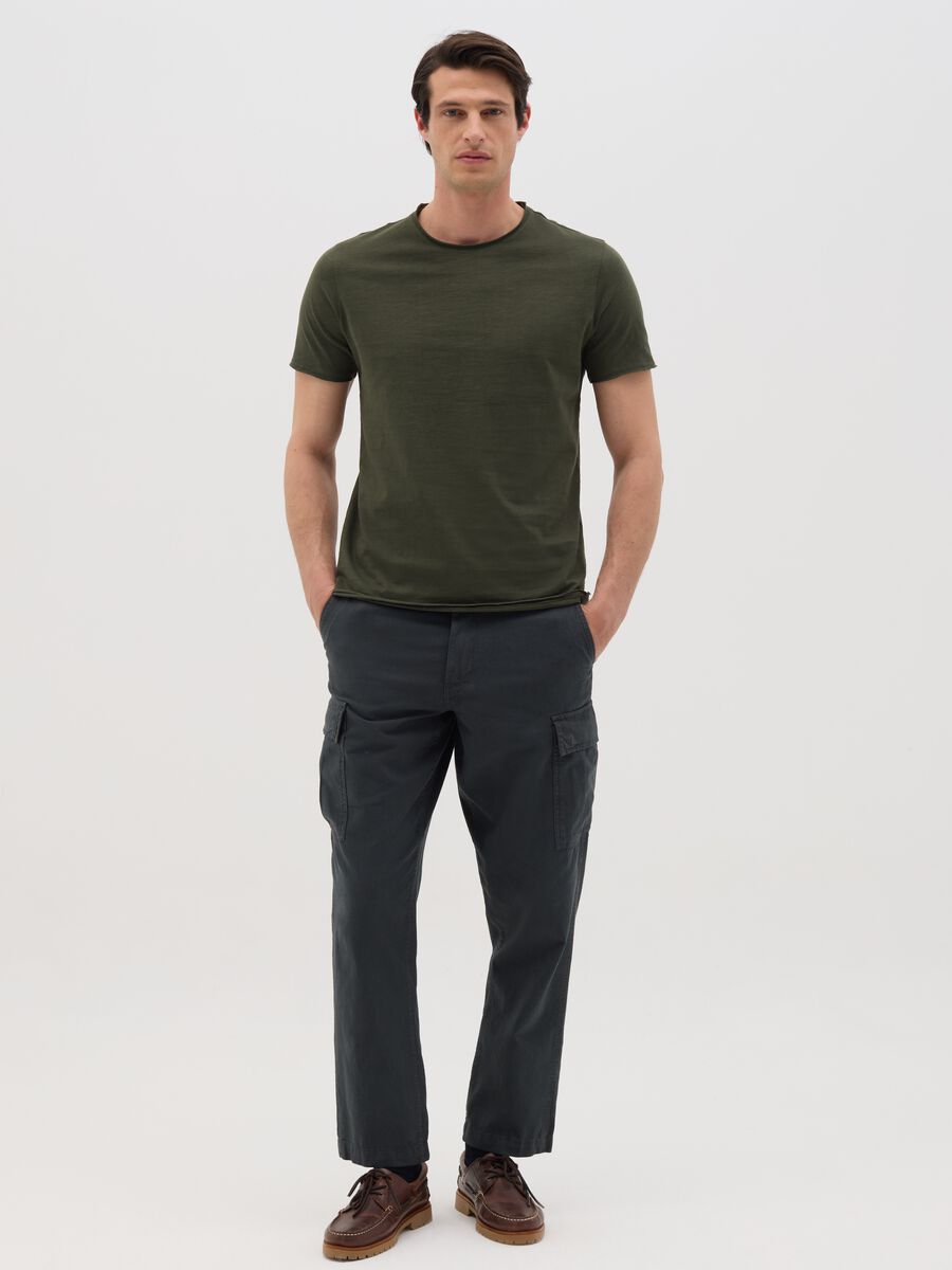 Military Green Pure Cotton T-Shirt_1