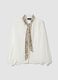 White pure-viscose shirt with embroidered collar_0