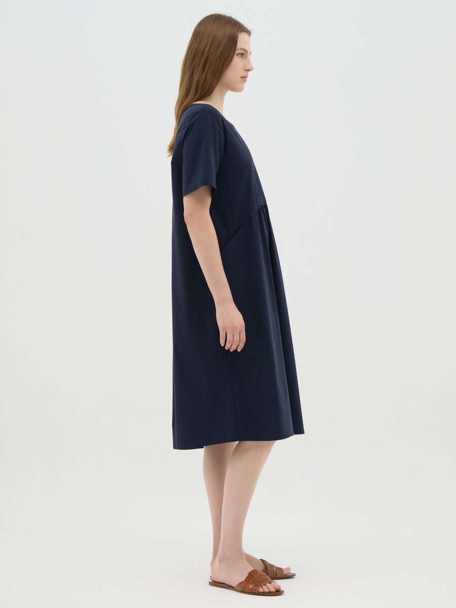 Women's dress in green blend regular fit_1