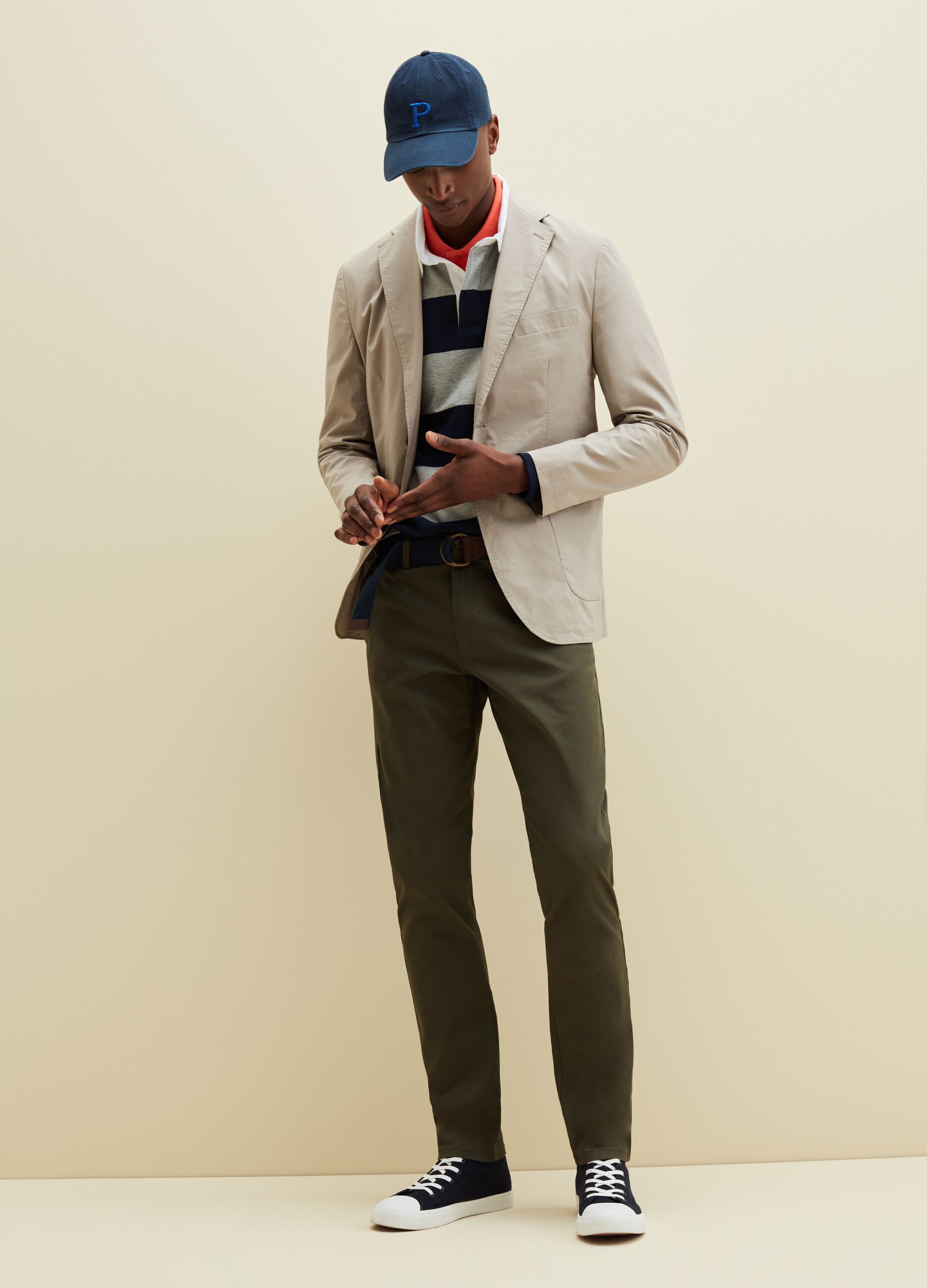 Pantaloni chino in cotone_0