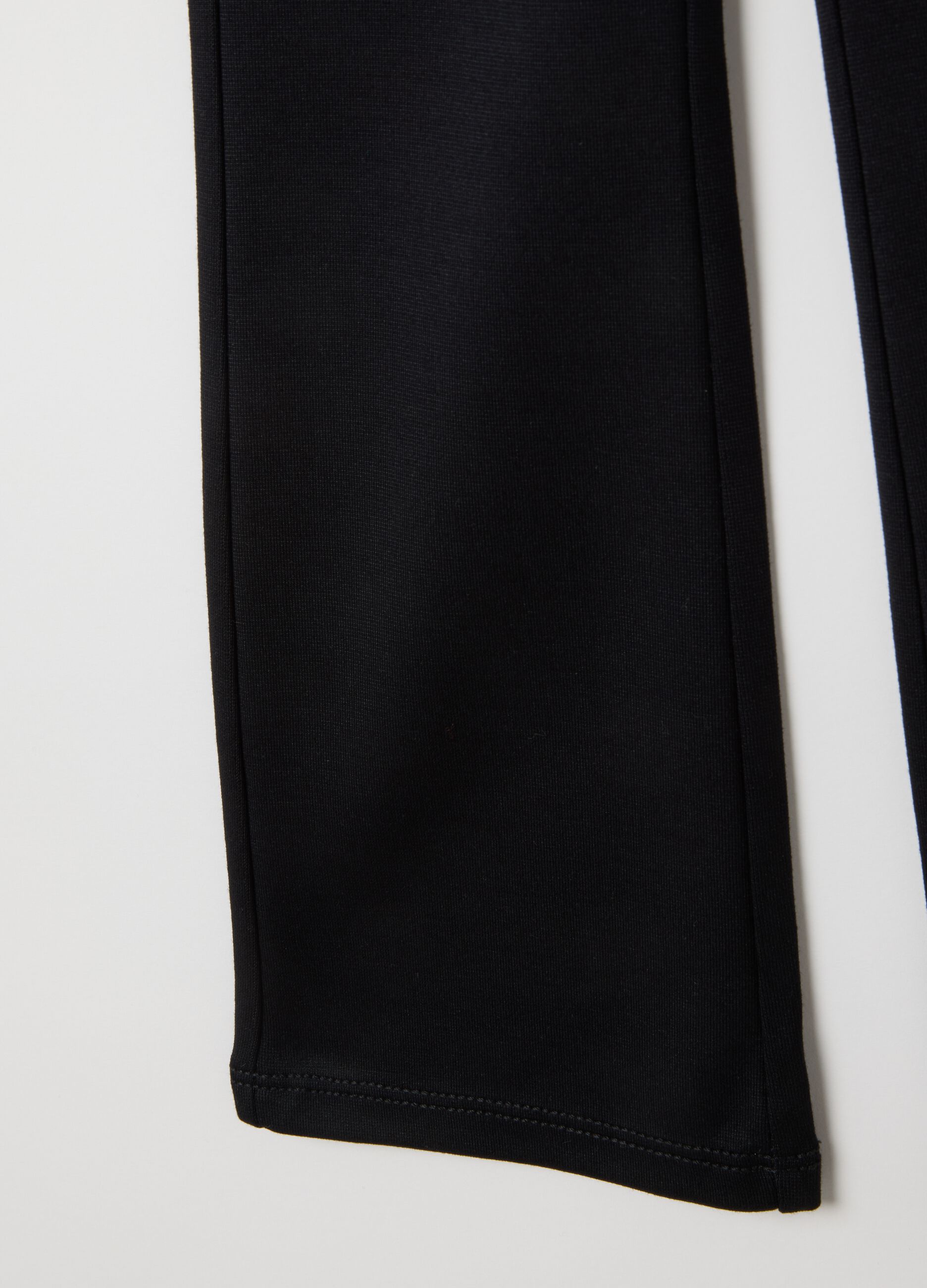 Girls' black flare leggings
