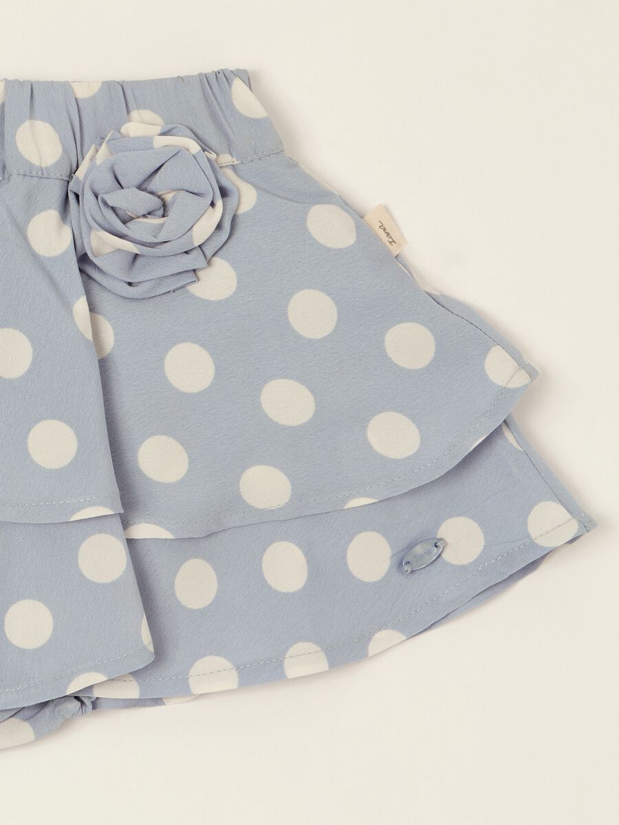 Baby Girls' Blue Polka-Dot Skirt_1