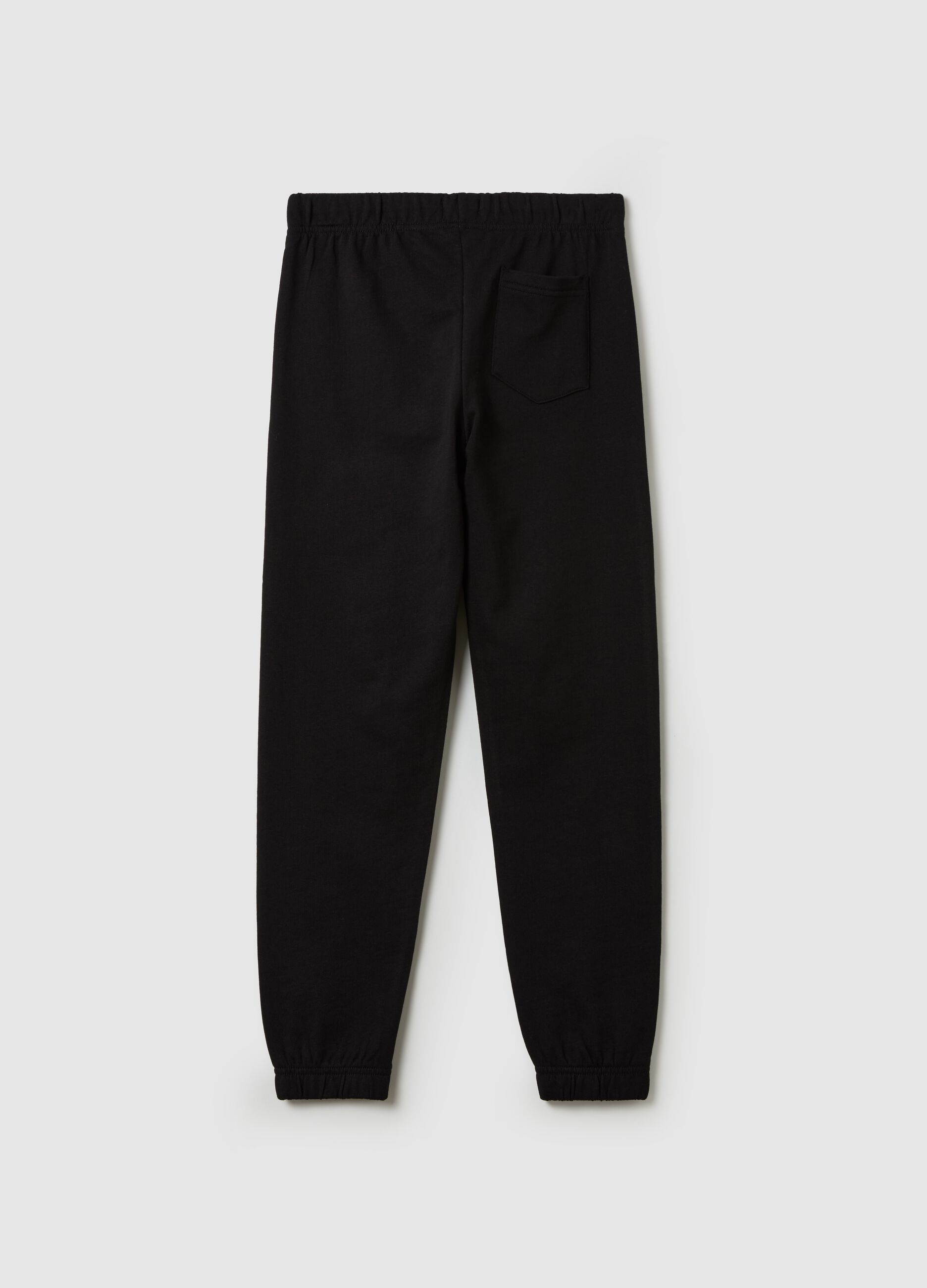 Joggers in felpa con coulisse e stampa 