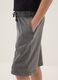 Grey pure cotton comfort fit shorts for boys_2