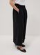Girls' black pure cotton wide leg trousers_1
