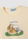 Beige pure cotton regular-fit T-shirt with cute animal print_5