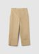 Beige cotton trousers regular fit_5