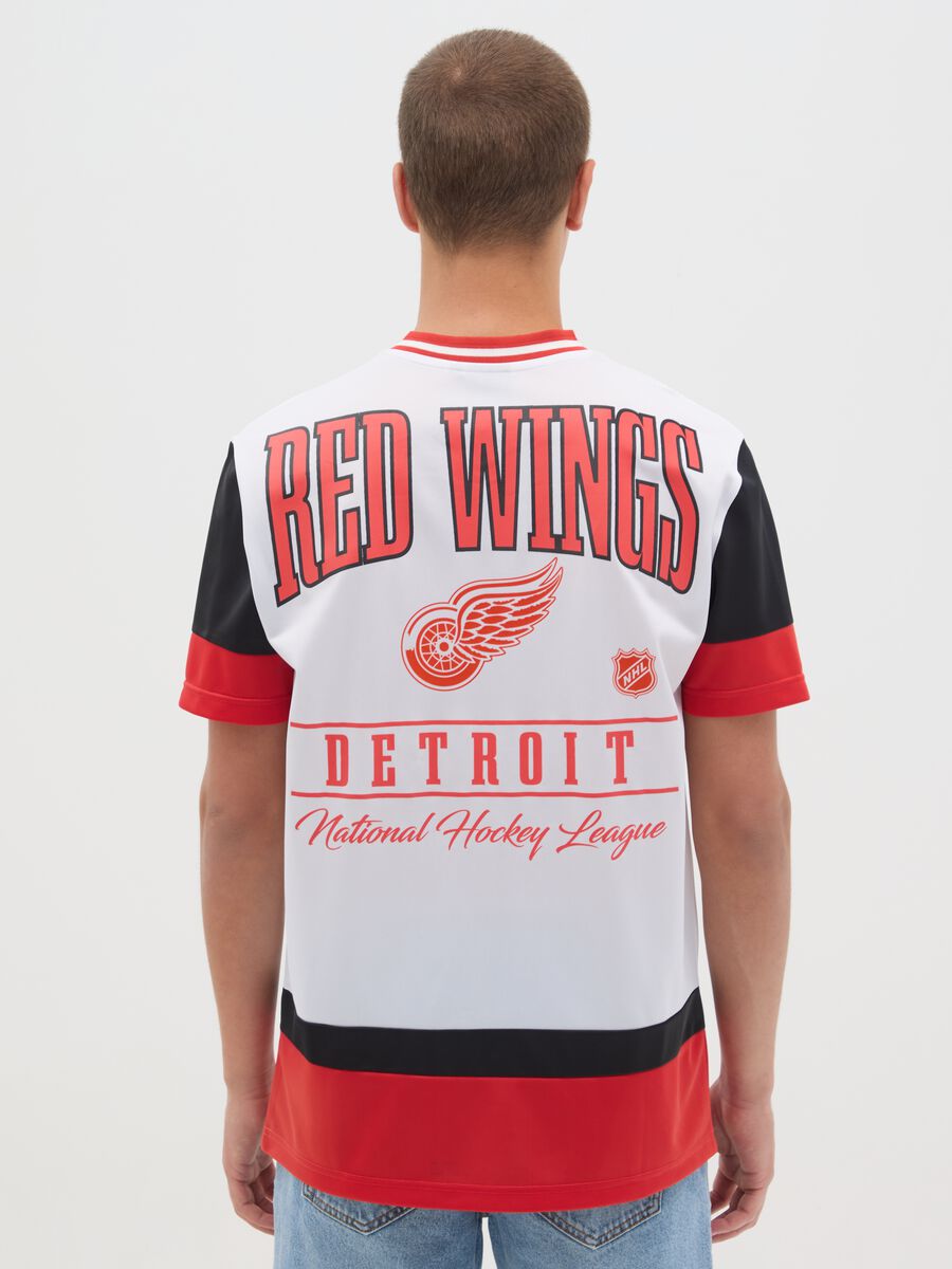 White and Red Short Sleeve T-shirt, Rangers Style_3