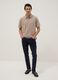 Slim Fit Stretch Cotton Blue Trousers_0