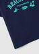 Blue pure cotton T-shirt for boys with print_2