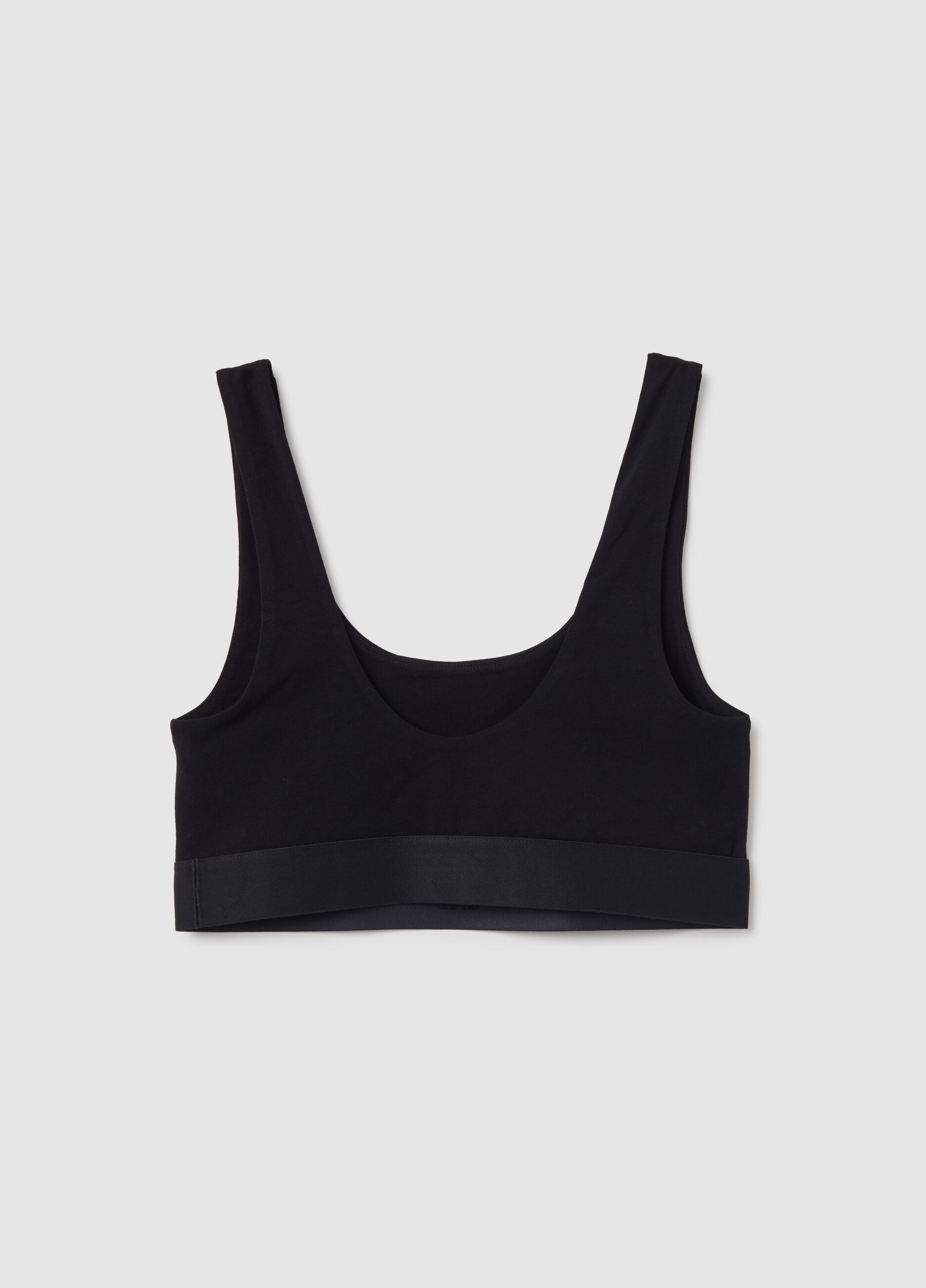 Stretch organic cotton bralette