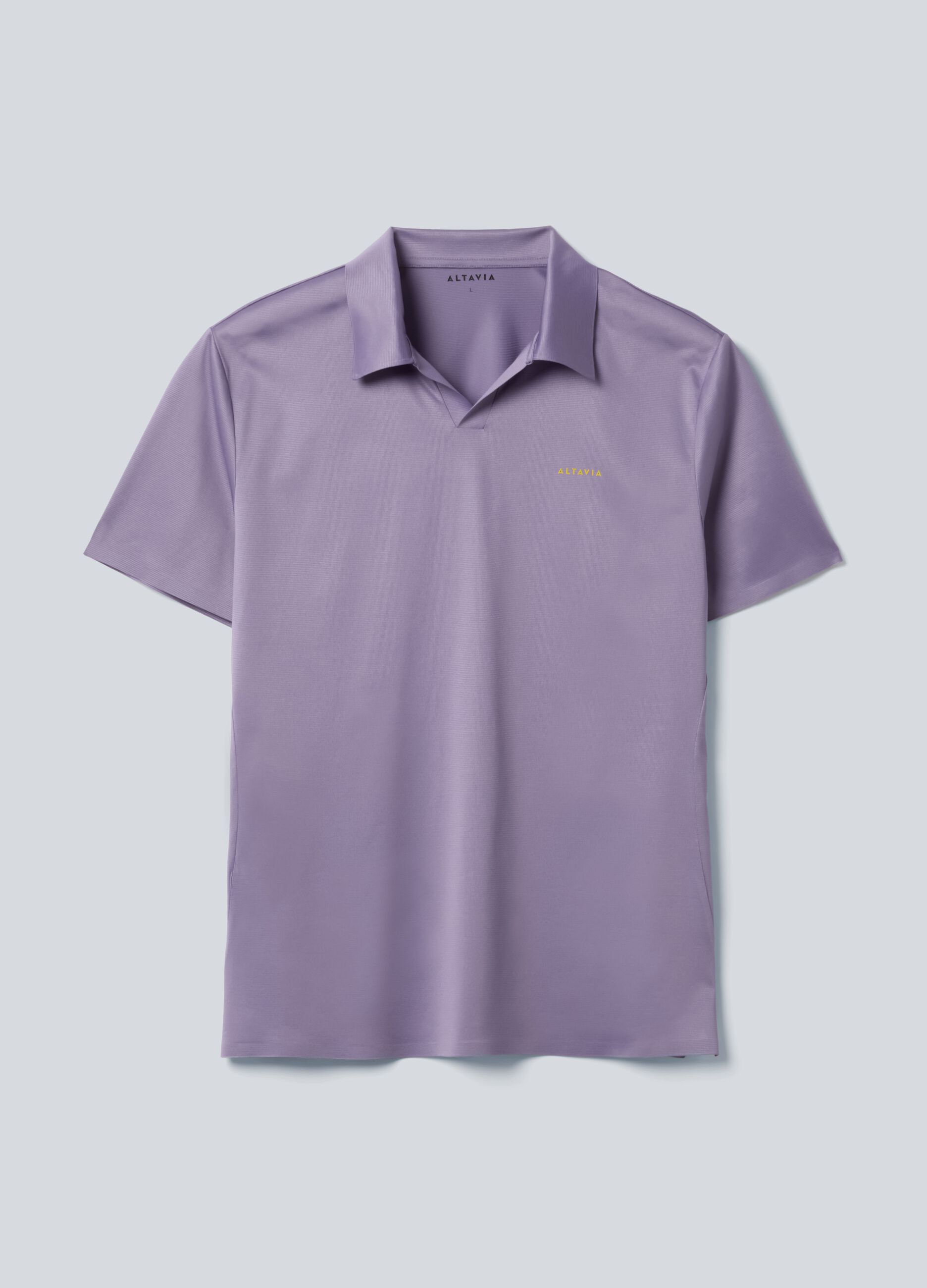 Polo sportiva viola in tessuto elasticizzato ALTAVIA COURT